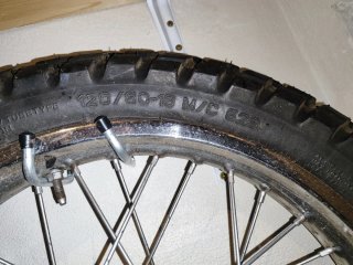 Rueda trasera completa motocross