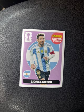 Cromo Lionel Messi Extra Sticker Panini FIFA