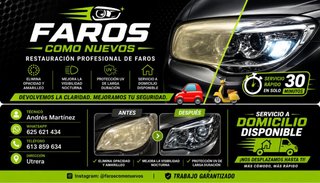 Faros Como Nuevos sin lacas