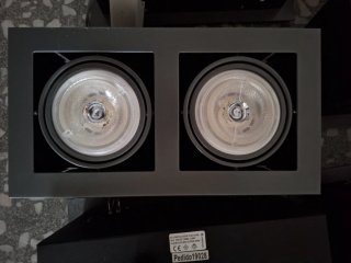 Focos empotrables dobles Iluminación Naco