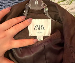 Chaqueta Zara Suede Marrón