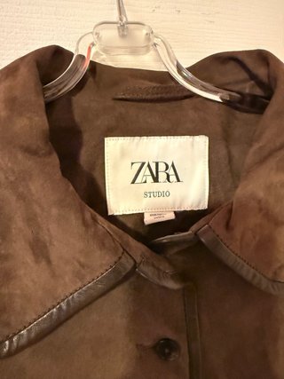 Chaqueta Zara Suede Marrón