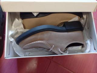 Zapatos Hombre Beige y Negro
