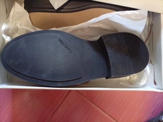 Zapatos Hombre Beige y Negro