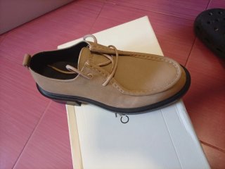Zapatos Hombre Beige y Negro