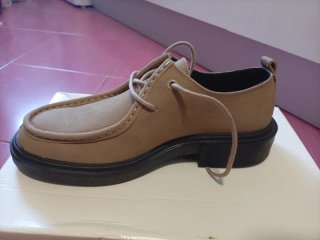 Zapatos Hombre Beige y Negro