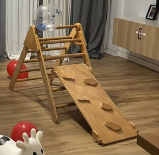 Triángulo Pikler madera
