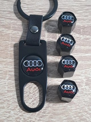 Tapones Válvula Audi y Llavero
