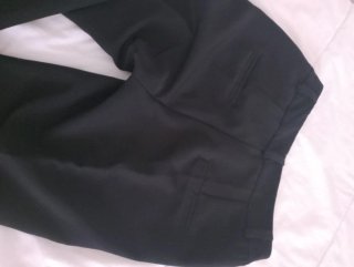 Pantaloni neri eleganti taglia 42 a sigaretta