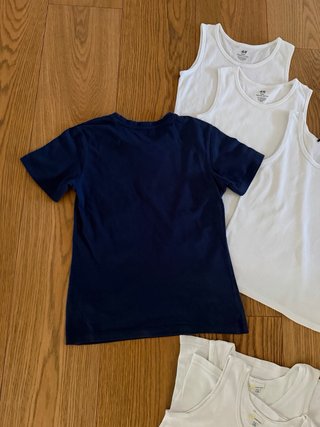 T-shirt e canotte bianche cotone 7/8 anni