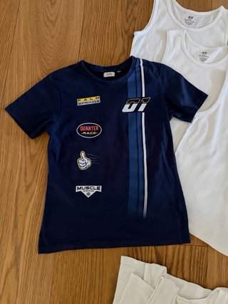 T-shirt e canotte bianche cotone 7/8 anni