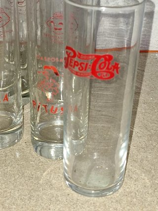 Lote 14 Vasos Pepsi La Pitusa Años 70