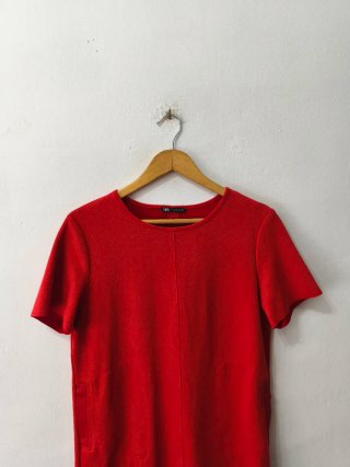 Vestido rojo Zara mujer Talla M