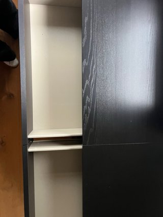 Cómodas de madera negra 3 cajones