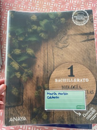 Libros 1º Bachillerato de Salud, edición Anaya