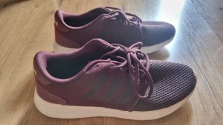 Adidas Cloudfoam QT Racer Mujer Talla 38.5 Morado