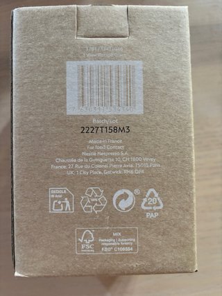 Vaso de cristal Nespresso nuevo