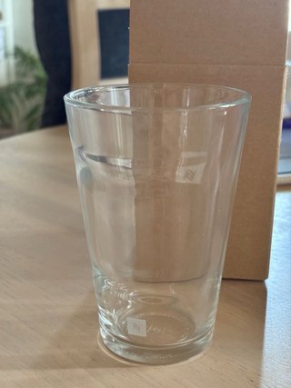 Vaso de cristal Nespresso nuevo