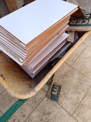 Azulejo blanco mate 25x40