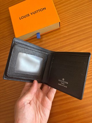 Cartera LV Piel Damier Graphite