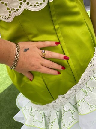Traje de Flamenca Talla 36-38 tela perforada