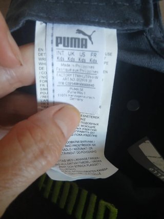 Gorra Puma Niños Negra