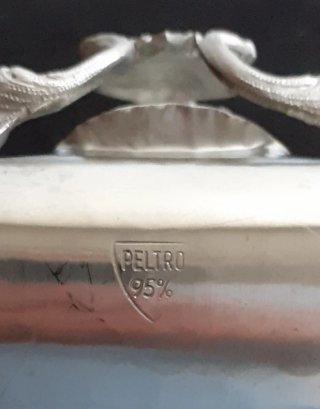 Cestino portagrissini vintage peltro