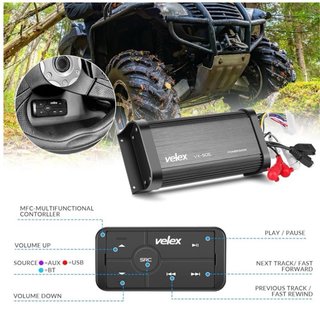 Amplificador Velex VX-508 Bluetooth 300W x 2 Clase