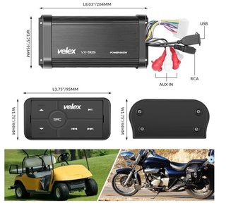 Amplificador Velex VX-508 Bluetooth 300W x 2 Clase