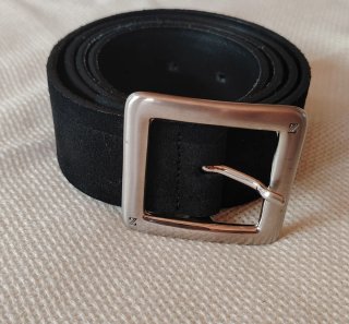 Cinturón Zegna Ante Negro Talla 100