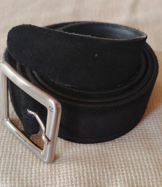 Cinturón Zegna Ante Negro Talla 100