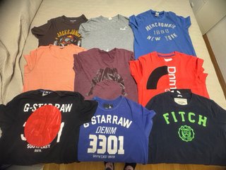 Lote  9 Camisetas G-Star RAW Hombre otras marcas