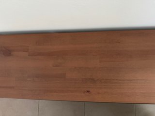 Mueble TV madera y metal negro IKEA