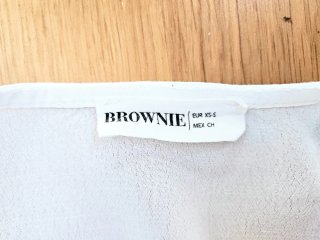 Top Brownie Blanco Talla XS/S