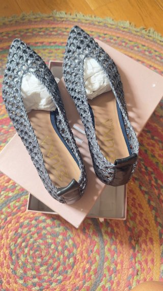 Zapatos Miuxa Piel Trenzada Talla 41