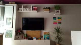 Mueble de salón blanco, solo la L