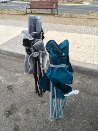 Sillas de camping plegables (2 unidades)