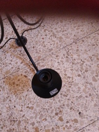 Lámpara de techo metal negro 3 brazos,