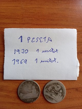 1 Peseta 1969 y 1870