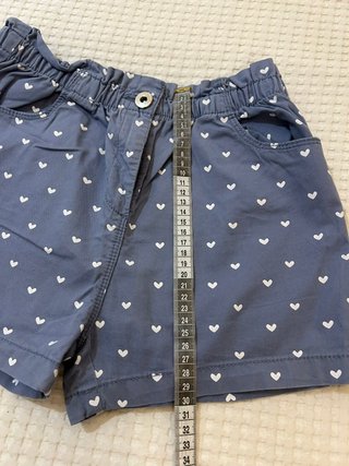 Shorts niña Talla 11-12 Estampado Corazones