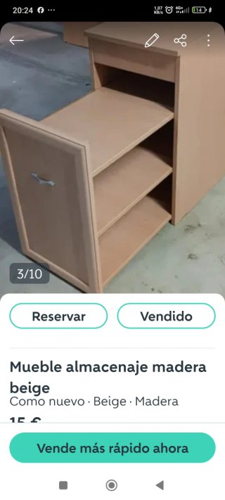 Mueble pie de cama con módulo extraíble