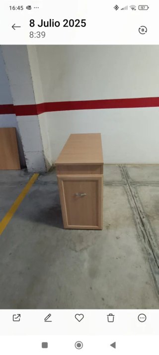 Mueble pie de cama con módulo extraíble