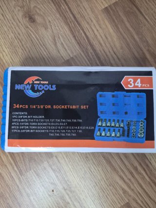 Juego 34 Puntas Torx E-Torx