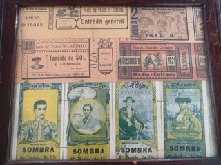 Cuadro Entradas Antiguas Corrida de Toros