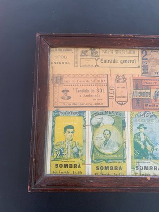 Cuadro Entradas Antiguas Corrida de Toros
