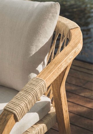 4 Sillas de Terraza o jardín de madera Sklum