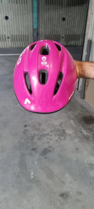 Bicicleta infantil B'Twin rosa y blanca