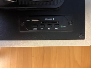 CREATE Tocadiscos Portátil Bluetooth Beige/Negro