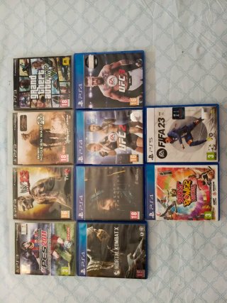 Lote de 6 videojuegos para PlayStation.
