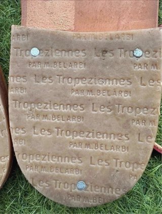 Sandalias de piel rojas